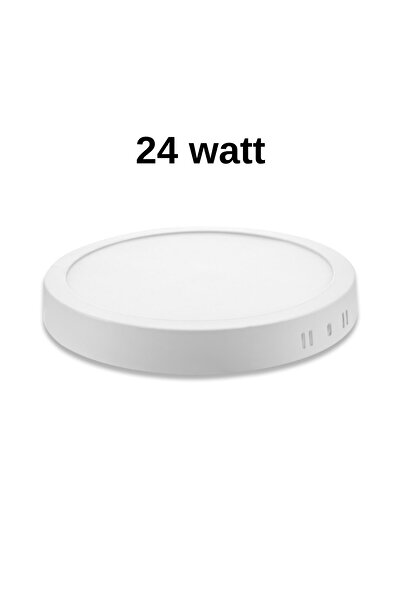 ZMR Modern Tavana Sıfır Sıva Üstü Led Avize Buz Beyazı Yuvarlak Işık Salon Mu...