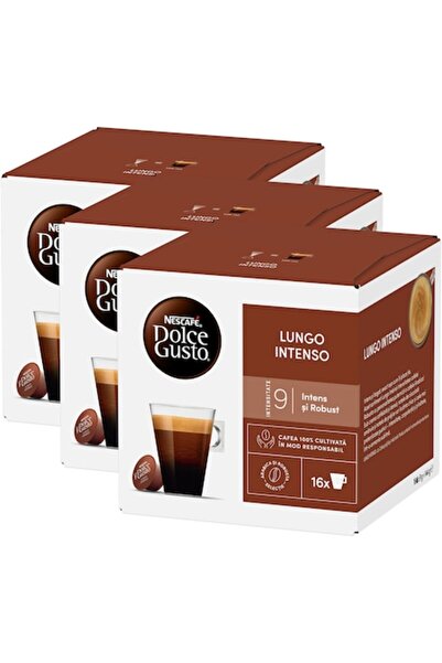 Nescafé Dolce Gusto Set 3 x capsule Cafea Caffe Lungo Intenso, 48 buc, 432 g