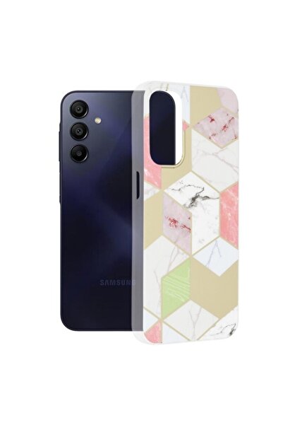 Fils Husă de telefon cu protecție ridicată pentru Samsung Galaxy A15 4G/A15 5G, seria Marble, Q35, termorezistent