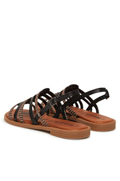 Tamaris Γυναικεία σανδάλια μαύρα TAMARIS-1-28104-44 098 ΜΑΥΡΟ ΧΤΕΝΙ