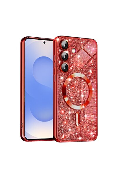 FİL Husă de protecție pentru Samsung Galaxy S25, A69, termoplastică, roșu nobil