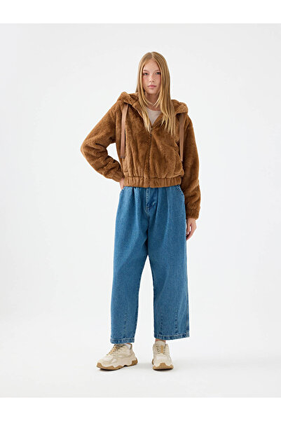 Loft Loose Long Crop Brown Women's Coat Lf2040789