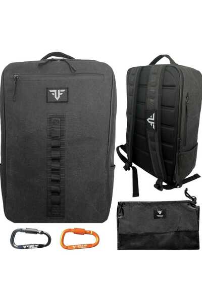 OEM Travel backpack, 48x31x16cm, 0.9 kg, black, 25L capacity, 8 pockets, waterproof