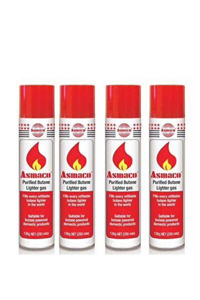 Samaco Set of 4 Butane Gas Refill Canisters 250ml