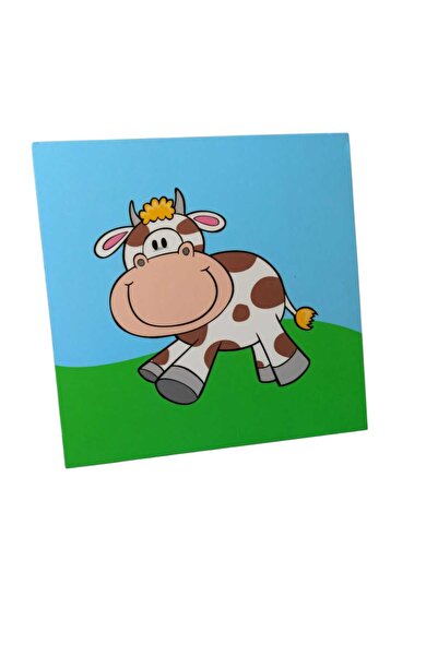 Hureggo Wall Decor Cute Cow &15 X 15 cm