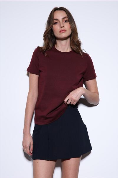 Antioch Burgundy Basic Women's T-Shirt