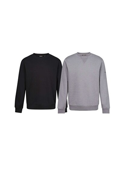 Regatta Set of 2 cotton sports shirts for men (gray + black)