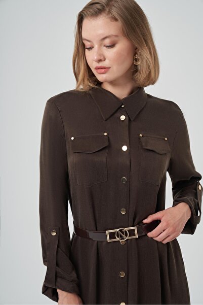 Nuss 2002 Full Length Buttoned Dress