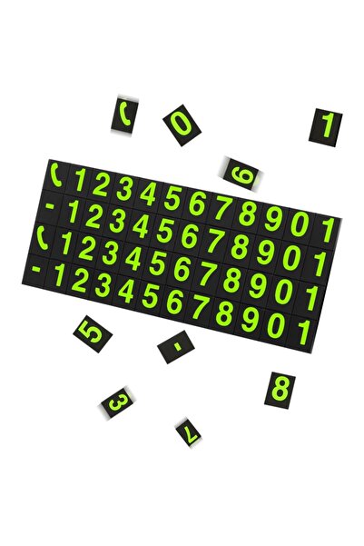 OEM Parking number display, Black