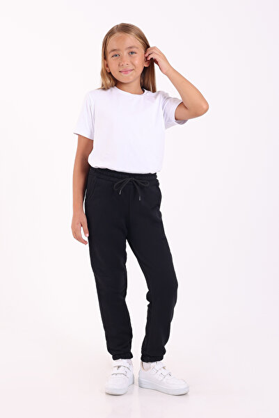 Pafim بنطلون رياضي للأطفال من الجنسين مع جيوب وحزام مطاطي، بطانة داخلية من ال...