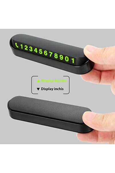 OEM Parking number display, Black