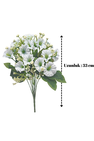 Çınar çiçekçilik Yapay Çiçek Küçük Demet Taçlı Kır Çiçeği Dekoratif Ev ve Ofis Süsü Yükseklik 33 cm
