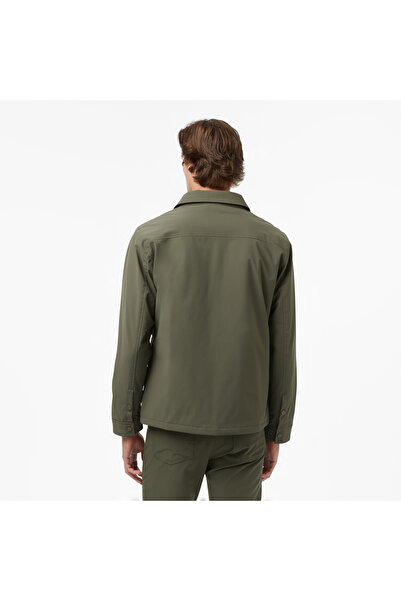 Nautica Men's Green Regular Fit Waterproof Jacket
