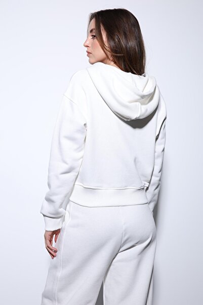 Antioch Ecru Hooded Women's Sweatshirt