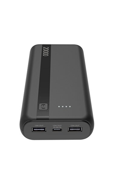 Cellularline 12W X 2 20.000 Mah Taşınabilir Şarj Cihazı Siyah