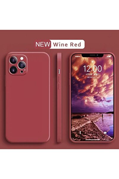 Flippy iPhone 14 Pro Flippy Case, Liquid Silicone, Microfiber, Shockproof Protection, Wine red, Claret