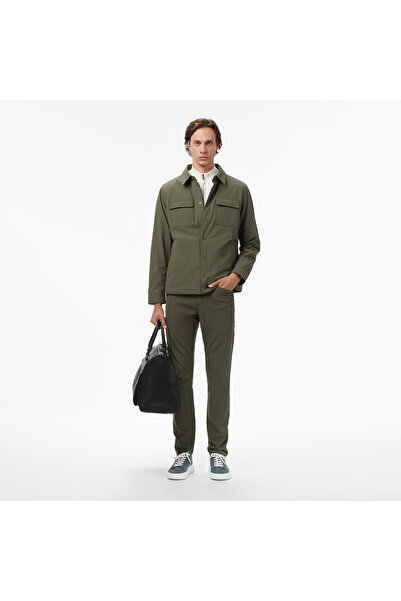 Nautica Men's Green Regular Fit Waterproof Jacket