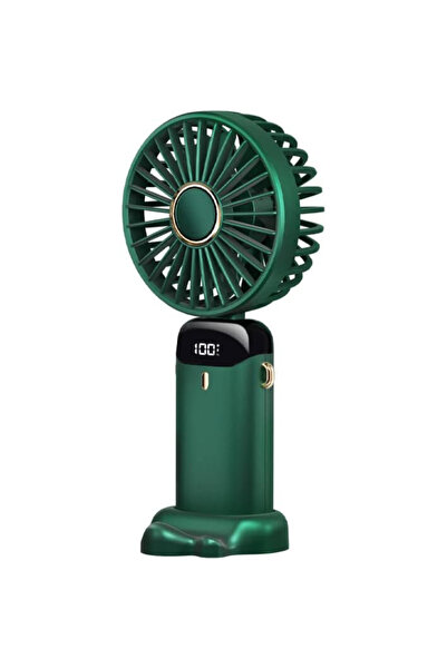 Generic مروحة صغيرة محمولة بمنفذ USB بخمس سرعات قابلة للتعديل للاستخدام المنزلي والمكتب والمدرسة وصالة الألعاب الرياضية ومراوح معلقة للرقبة ورياضة الصيف