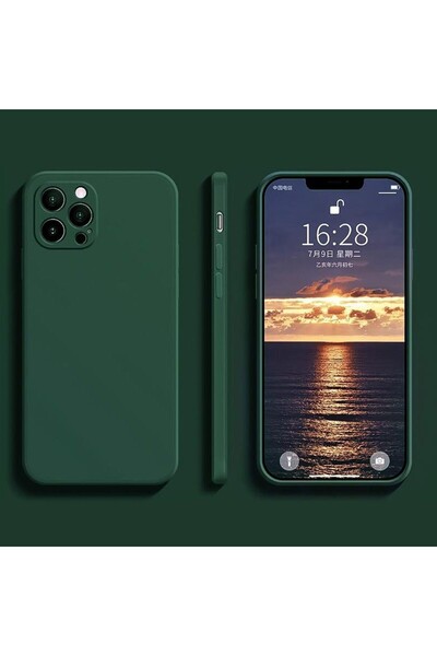 Apple iPhone 14 Pro Max Flippy Liquid Silicone Case, Microfiber Interior, Shock Protection, Dark Gre