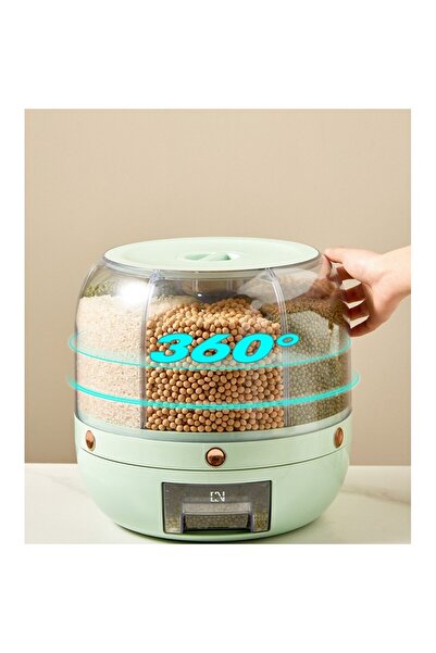 Flippy Cereal Dispenser Flippy, Rotating 360, 6 Compartments, 6 L Capacity, Moisture Resistant, Airtight Cl