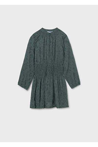 MAYORAL 7909-55 Girl's Green Chiffon Dress