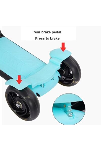 Generic 3-in-1 Kids Tricycle & Scooter - Foldable Ride-On Toy with Adjustable Seat and Handle