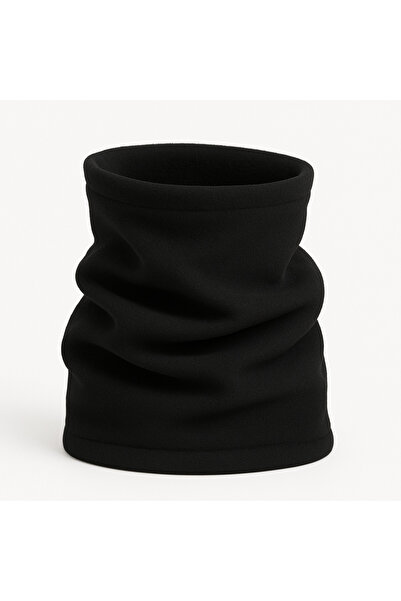 Butik طوق رقبة متعدد الأغراض للجنسين من الصوف الأسود |   يمكن أن تكون قبعة الشتاء والقبعة الأخرىين متوافقةين معًا