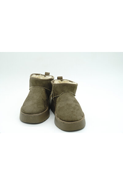 Luvesta Shoes Mini Bot Yüksek Tabanlı Vizon