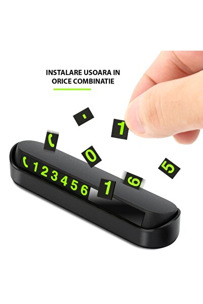 OEM Parking number display, Black