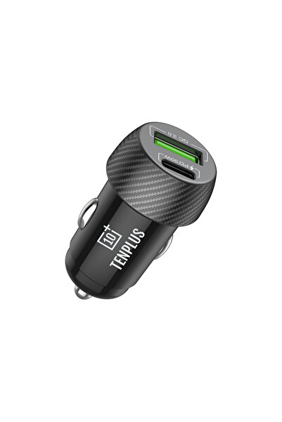 TENPLUS شاحن سيارة TEN PLUS 30W سريع بمنفذ USB وType-C