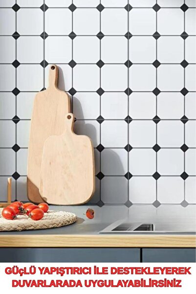 Renkli Duvarlar 30cm x 30cm 10 Adet Yapışkanlı Karo Floor Pvc Panel Yer Zemin Kaplama Paneli Arkası Kauçuklu 3319