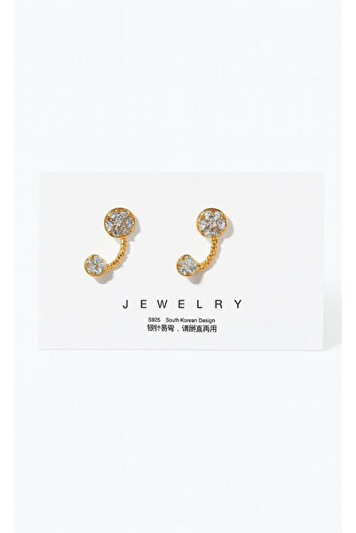 Shiklik Gold Color Stone Women's Elegant Earrings