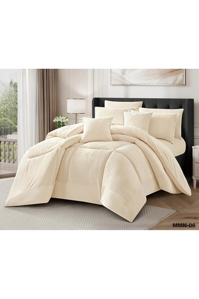 Gerenic 8-piece double comforter, heavy, soft, embossed velvet