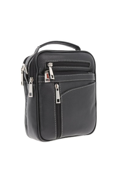 Magazinul de genti Borseta de barbati din piele naturala moale, model 071, Ne...