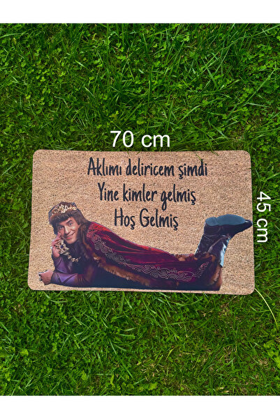 P Parla Yüksek Kaliteli Kaymaz Dijital Baskı Paspas | Prens Aklımı Delirecem Desenli