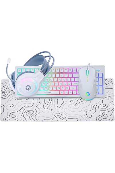 GAMEON كمبيوتر ألعاب Intel i5 12400F، RTX 3050، ذاكرة وصول عشوائي (RAM) سعة 16 جيجابايت، قرص SSD سعة 1 تيرابايت، شاشة مقاس 24.5 بوصة، لوحة مفاتيح RGB