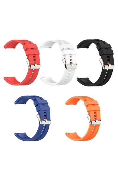 OptimStar Curea ceas, pentru Smartwatch, din silicon, 5 bucati, latime 22 mm,...