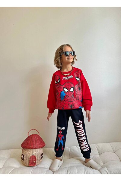 Jolly Kids Boy's Character Printed Sweatshirt Winter Set