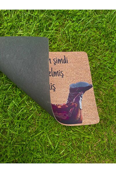 P Parla Yüksek Kaliteli Kaymaz Dijital Baskı Paspas | Prens Aklımı Delirecem Desenli