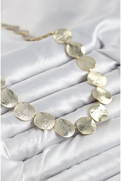 İnci Sıralı Para Model Kadın Kolye