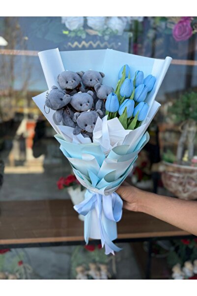 CENNET ÇİÇEKÇİLİKK ayıcıklı lale buketi