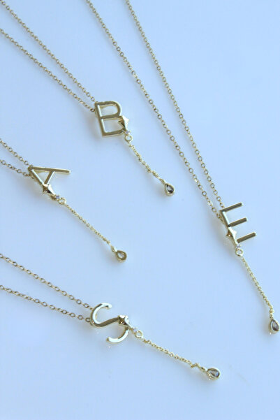 Leo'Stone Uzak Şehir M Harfli Çelik Alya Kolye Kararmaz Renk Atmaz