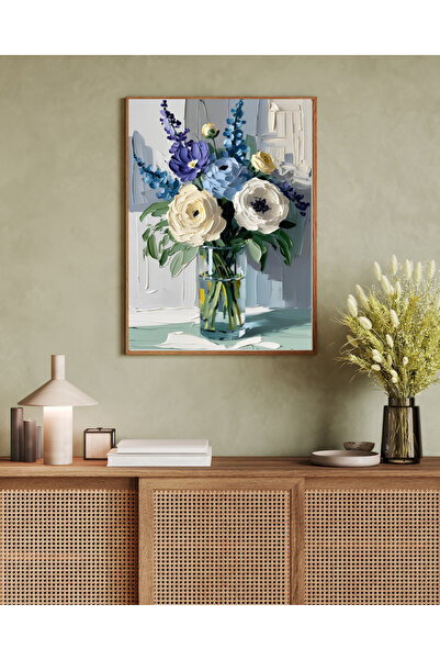 Tuba Decor Tablo dintr-o singură bucată cu rame din lemn pentru sufragerie, s...