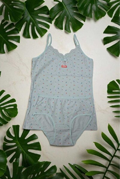 JENİKA İp Askılı Dantelli Atlet-Kilot 2'li Takım