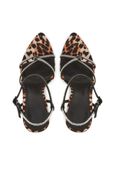 Steve Madden Γυναικεία Σανδάλια καφέ STEVE MADDEN-SM11003660 732 LEOP SATIN