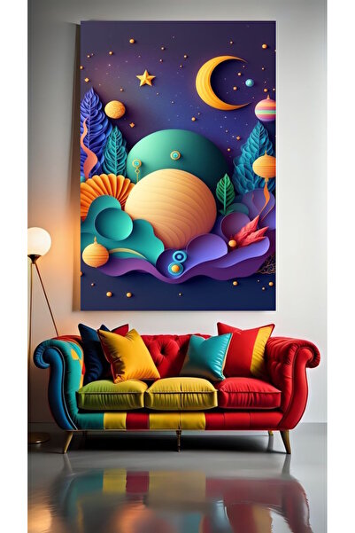 özkacar DESIGNE DE CAMERĂ PENTRU COPII V62 Acasă Perete Salon Salon de înfrum...