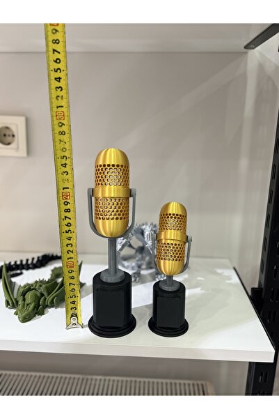 Goplast Premium Premiul microfonului de aur cadou cu design special (27cm 300gr)