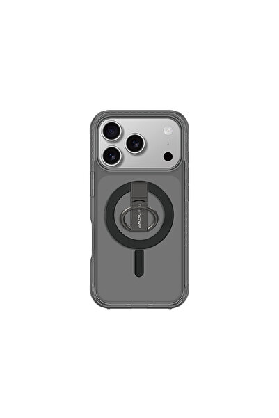 Amazingthing iPhone 17 Pro Uyumlu Kılıf M-safe Şarj Özellikli Yüzük Standlı T...
