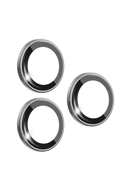 WIWU iPhone 17 Pro Max Uyumlu LG-003 Lens Guard Çizilmeye Dayanıklı Safir Kamera Lens Koruyucu Gri