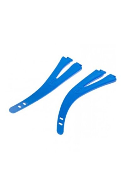 NEO Mască de protecție profesională transparentă cu fixare confortabilă pentru urechi și brațe albastre pentru ochelari